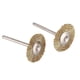 thumbnail image 2 of 10 x Brass Wire Brush Round Brushes Disc Brush Pot Brush for Dremel 25MM, 2 of 5