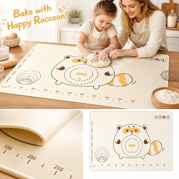 Nonstick Silicone Pastry Mat Extra Large with Measurements 27"x18" for Silicone Baking Mat, Counter, Dough Rolling,Fondant/Pie Crust