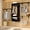 Black, variant on Aheaplus 8FT Hanging Closet System, 96 inch walk in Closet Organizer System with Hanging Rod, Built-in Clothes Garment Rack with 3 Shelving Towers(Can Be Cut To Fit), Oak