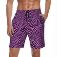 thumbnail image 1 of Summer Gym Shorts Men Zebra Stripe Running Surf Animal Print Custom Board Short Pants Stylish Comfortable Swim Trunks Plus Size, 1 of 5