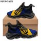 thumbnail image 1 of Zapatillas deportivas para mujer, zapatos planos con plataforma ligera para exteriores, estampado 3D de la bandera de la República de Barbados, calzado informal de malla para mujer, 1 of 6