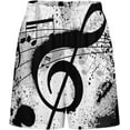 thumbnail image 3 of NICKSUN Shorts de Pyjama Amusants pour Hommes, Bas de Pyjama Doux avec Poches, Note de Musique, 2TG, 3 of 6