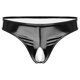thumbnail image 3 of Lencería Pron aspecto mojado, Bikini de charol, calzoncillos para hombres homosexuales, tangas sexis sin entrepierna, ropa interior, calzoncillos abiertos, Mini bragas, 3 of 5