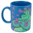 thumbnail image 1 of Taza Clásica de cerámica Ambient 21 diseño Sulley con fondo lunares 500 ml azul, 1 of 4