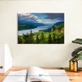 thumbnail image 3 of Elephant Stock Columbia River Gorge View Wall Art - Horizontal Canvas Wall Art - Living Room Wall Decor - Nature Canvas - Green And Blue Decor - 12" x 8", 3 of 8
