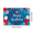 1A, variant on Happy Birthday Banner with Patriotic Elements Red White Blue Balloons Stars Fireworks Backdrop Party Decoration Photography Props Birthday Party Decor Background
