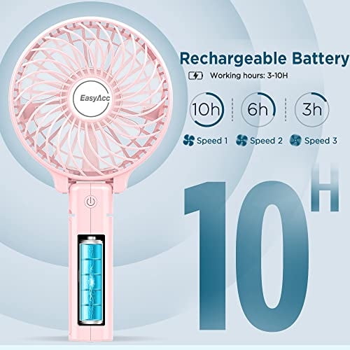 Mini ventilador de mano, EasyAcc Ventilador de escritorio USB Pequeño