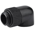 thumbnail image 1 of Conector de tubo giratorio de 90 grados NikouMX de latón negro Plata, 1 of 8
