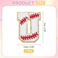 thumbnail image 2 of Uxcell 2 Pcs Letter Iron-on Patches, Chenille Letter-U Patches Cute Alphabet Embroidery Applique with Ironed Adhesive for Jackets Clothing Repair Bag Shoes Hat DIY Decor, Bright White Red, 2 of 7