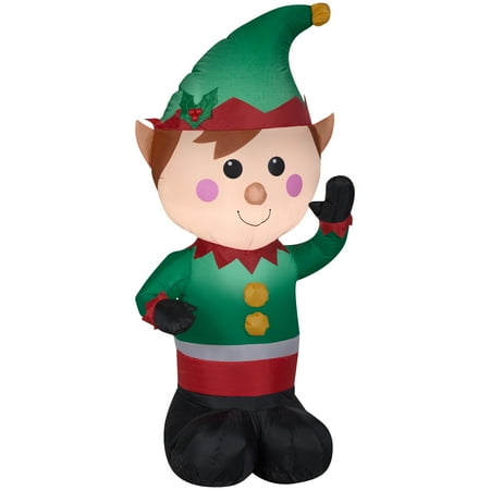 Airblown Inflatable Elf 4Ft Tall By Gemmy Industries