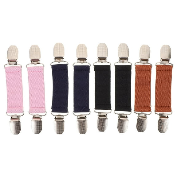 HEANUJJ Metal Mitten Clips for Fastening in Assorted Color 8Pcs