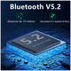 thumbnail image 3 of Adaptador Bluetooth 5.2 2 en 1 Transmisor Receptor Aux Jack 3.5mm para Auto y Audio Eo Safe Imports Negro, 3 of 5