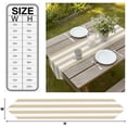 thumbnail image 3 of Beige White Striped Table Runner Linen Burlap Table Runner 90 Inches Long Modern Beige Stripes Farmhouse Dresser Scarves for Kitchen Island Coffee Dining Room Party Wedding Holiday Decoration 13"x90", 3 of 8