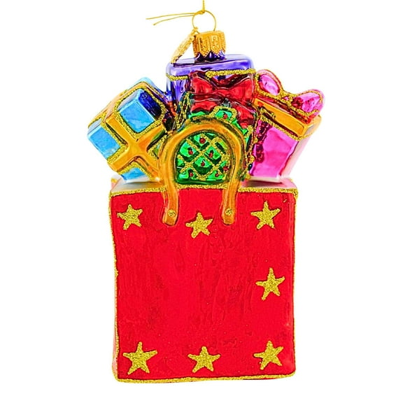 Huras Family 5.25In Successful Shopping, Glass, Hand Painted Keepsake Hf655