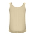 thumbnail image 5 of Women's Sleeveless Chiffon Tank Top with Ruffle Hem and Lace Trim Casual Summer Blouse, 5 of 8