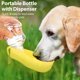 thumbnail image 5 of Botella de agua de viaje para mascotas con soporte Taza plegable para beber Bandeja Soporte Accesorios Perro Gato Botella de bebida de viaje Tazón para mascotas Taza para beber al aire libre Amarillo brillar Juguete, 5 of 5