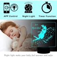 thumbnail image 4 of Regalos para niñas, luz nocturna 3d personalizada para niños, regalo de cumpleaños para niños, regalo para hija, nombre personalizado, lámpara de unicornio 3d, regalos para Feliz Sencillez, 4 of 5
