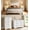 5 PCS-Set 1-White, variant on 5 Pieces Bedroom Furniture Set, Includes Queen Size Bed Frame with Headboard, 2 Wooden Cutout Handle Dressers,Nightstand Set of 2 for Bedroom, White