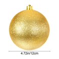 thumbnail image 6 of Ltvvegg Christmas Balls Ornaments, 4.72in Large Christmas Decorations Tree Shatterproof Christmas Ball Ornaments for Wedding Holiday Halloween Party Indoor Outdoor Decor, Gold, 6 of 7