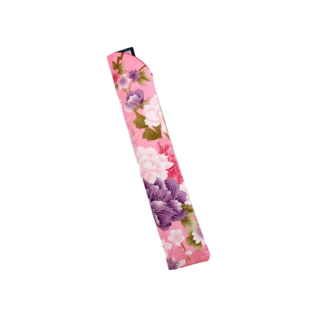 ziyahi Chinese Hand Pocket Fan Bag Holder Silk Protector Pouch Gift - Pink
