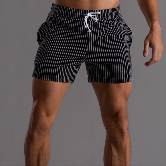 AherBiu Plus Size Mens Athletic Shorts Drawstring Stretch High Waisted Running Short Shorts Workout Gym Golf Shorts