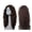 Dark Brown, variant on 24 Inch Human Hair Lace Front Wig Deep Wave Brazilian Curly Glueless Wig with Transparent Lace Pre Plucked Natural Hairline