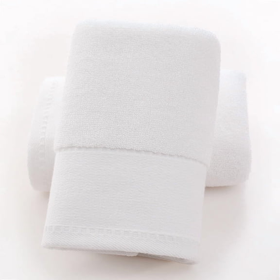 Mictong White 500G Cotton Bath Towels -2 Pieces, 27.56X55.12In Thick Plush Quick Drying Bath Towels, Adult Bath Towels For Swimming Pools, Beaches, And Gyms
