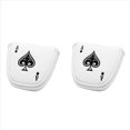 thumbnail image 1 of 2X Cubierta de Putter de Mazo de Golf Cubierta de la Cabeza Protector Magnético de Palos Se Adapta una 2 Putters Estilo Bola, RH LH, 1 of 2