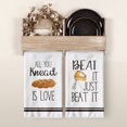 thumbnail image 2 of Eucalyptus Bread Dessert Quote Funny Kitchen Towels and Dish Towels, 18 x 28 Inch Housewarming Daily Ultra Absorbent Drying Cloth Hand Towels and Tea Towels for Cooking Baking Set of 4, 2 of 7