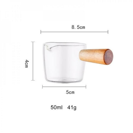 

Clearance! Mini Milk Pan -Multi-functional Taste Dish Coffee Mini Milk Pan Glass Sauce Vinegar Plate Gravy Boats With Handle
