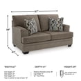 thumbnail image 3 of Signature Design by Ashley Stonemeade Beige Loveseat, 3 of 22