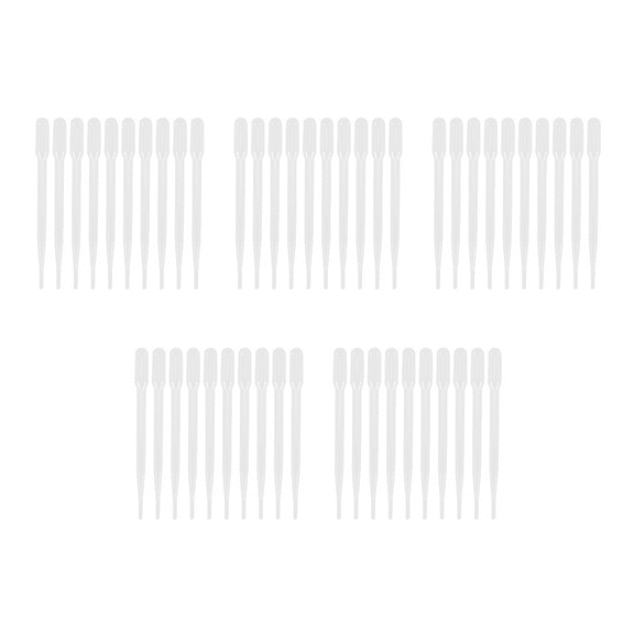 50pcs 3ML Disposable Plastic Eye Dropper Set Transfer Graduated Pipettes