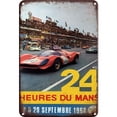 thumbnail image 1 of Placa Metal Vintage Carreras Pintura Hierro Rectangular Arte Pared Del 20x30cm, 1 of 9