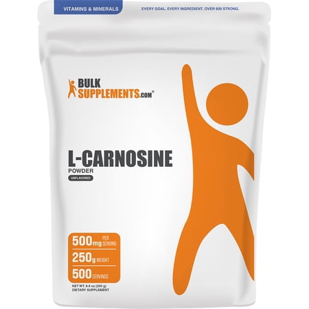 BulkSupplements L-Carnosine Powder - 250 Grams (8.8 oz)