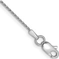 thumbnail image 1 of 14K White Gold Wg .8mm Parisian Diamond-Cut Wheat Chain Anklet (10 X 0.8) Made In United States pen268-10, 1 of 4