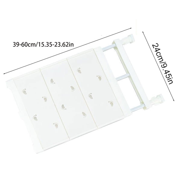 Fareti Extendable Wardrobe Storage Rack Expandable Closets Organizer Adjustable Storage Rack Scalable Layered Divider Separator for Cabinet Wardrobe Kitchen Bathroom
