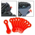 thumbnail image 6 of GARENDE 6x10x BIKE RUBBER BRAKE BLEED NIPPLE CAPS DUST COVER Red, 6 of 9