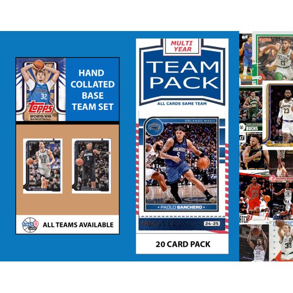 2025-26 Topps Team Set   Multiyear Pack Orlando Magic 2025 2024 Banchero