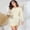 Apricot, variant on Women's Casual Patchwork Color Oversized Pullover Sweater Mid-Length Ribbed Knit Dress