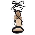 thumbnail image 2 of BLISSFUL STEP Women's Open Toe Kitten Heel Lace Up Sandals, 2 of 7