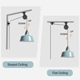 thumbnail image 6 of Blue Farmhouse Plug in Pendant Light Pulley Pendant Lamp, 6 of 9