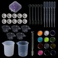 thumbnail image 3 of Techinal 1 Set Epoxy Resin Kit DIY Jewelry Dry Flower Glitter Powder Shiny Dropper Cup Silicone Handmade Tackle Handmade Accessories Casting Tools, 3 of 16