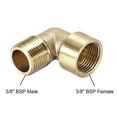 thumbnail image 3 of Brass Pipe Fitting,90 Degree Elbow,3/8 (BSP) Male x 3/8 (BSP) Female 5pcs, 3 of 3