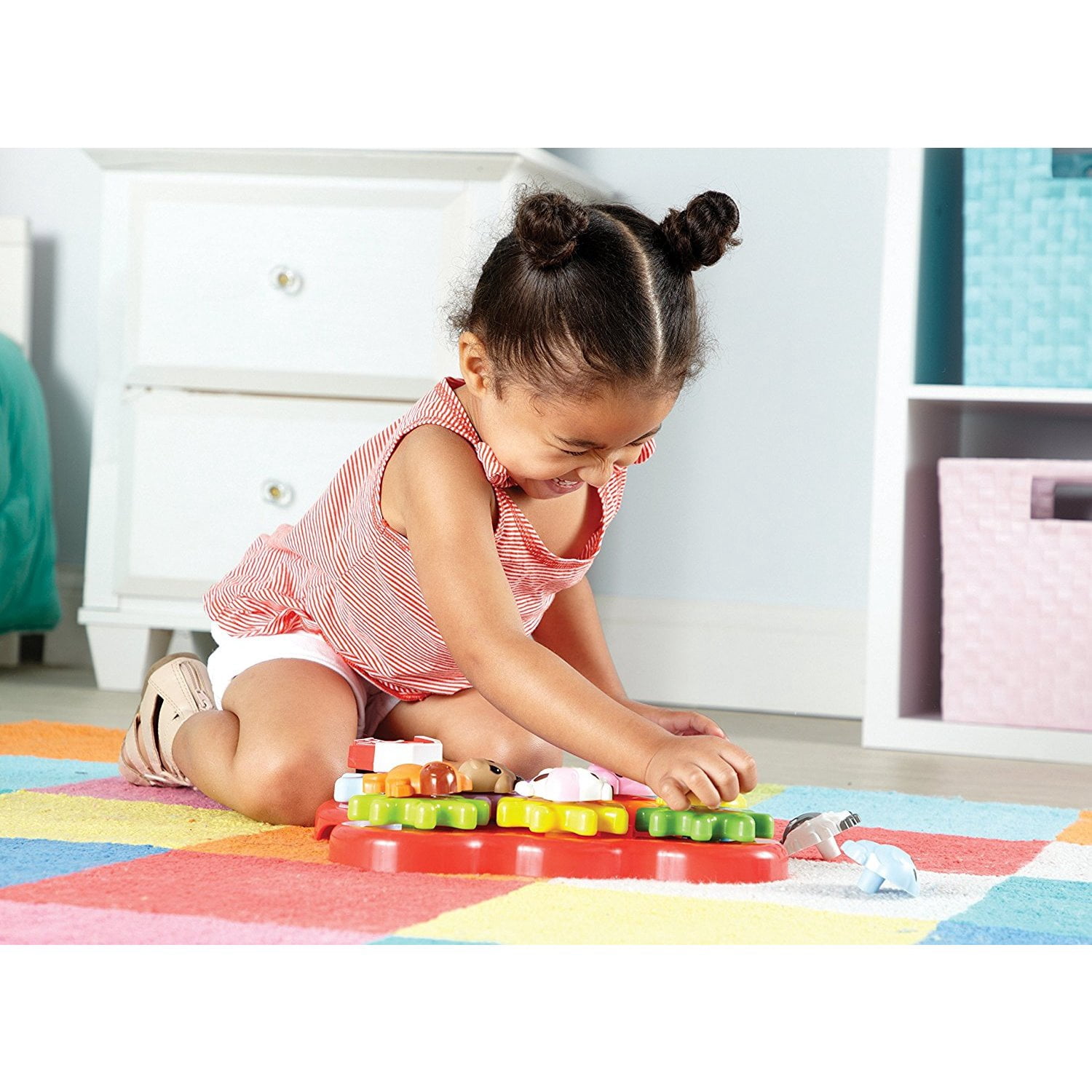 Learning Resources  Barnyard Friends Build & Spin -  Toddler Sensory  Toys, Ages 2+