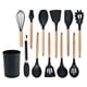 thumbnail image 2 of Cocina Herramientas de cocina Conjunto Silicona Madera Manejo Pincel de aceite Spaghetti Claw Hornear Hogar Cocina Accesorios Negro 12 piezas Sweethay HA028300-08, 2 of 7