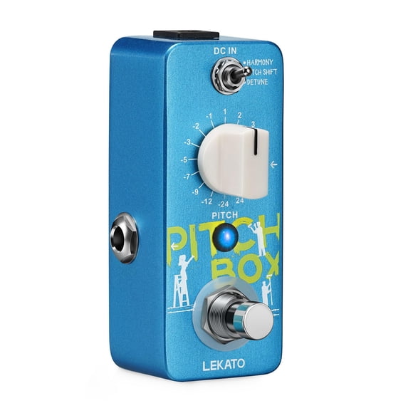 Mini guitarra armonizadora LEKATO con pedal Pitch Shifter con 3 modos