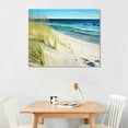 thumbnail image 2 of JEUXUS Beach Pictures Wall Art for Bathrooms Canvas Framed Seacoast Theme Wall Decor for Bedroom Modern Bathroom Coastal Pictures Wall Decor for Kitchen Home Ocean Artwork for Wall De20x16in, 2 of 4