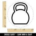 thumbnail image 2 of Kettlebell Weight Outline Rubber Stamp for Scrapbooking Crafting Stamping - Small 3/4 Inch, 2 of 7