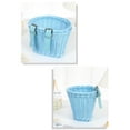 thumbnail image 4 of Kids Bike Basket Wicker Woven Front Bicycle Basket for Boys Girls Mini Handlebar Basket for Kids Bike Or Scooter, 4 of 7