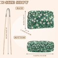 thumbnail image 4 of FORMRS Women Crossbody Purse with Chain Strap Vegan Leather Shoulder Handbag, Small White Flowers, 4 of 7